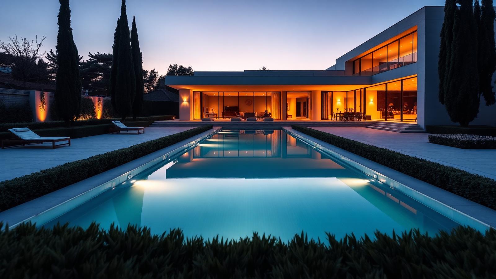 Luxury smart villa exterior